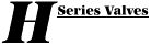Distributori e cilindri pneumatici H Series Valves