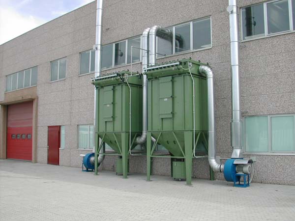 Sistema di abbattimento polveri, progettatto e realizzato dalla Ma.In s.r.l.