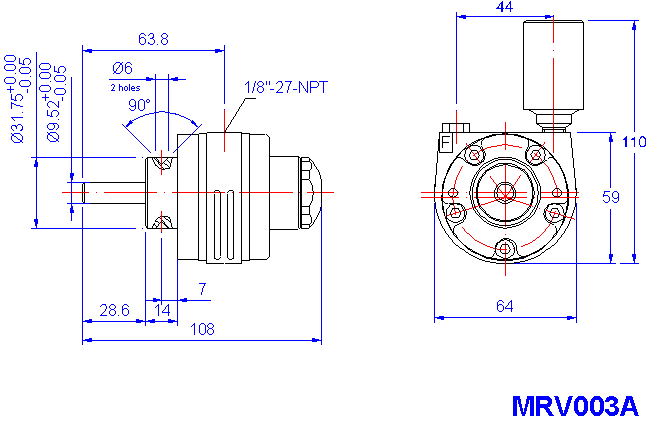 Motore ad aria Ingersoll Rand MRV003A