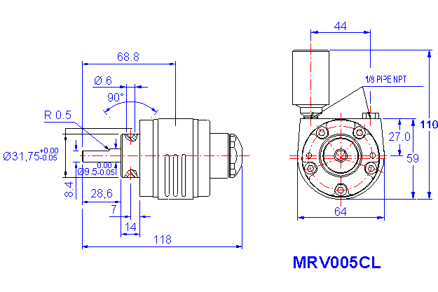 Motore ad aria Ingersoll Rand MRV005CL