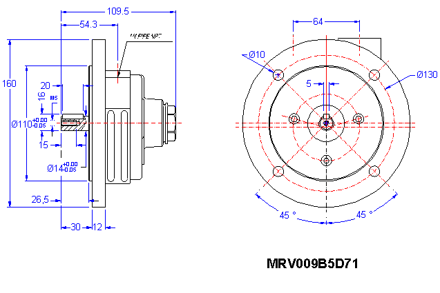Motore ad aria Ingersoll Rand MRV009B5D71