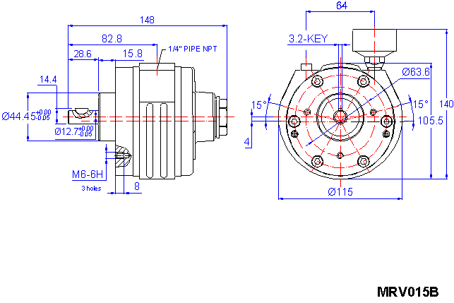 Motore ad aria Ingersoll Rand MRV0015B