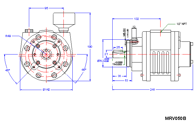 Motore ad aria Ingersoll Rand MRV050B